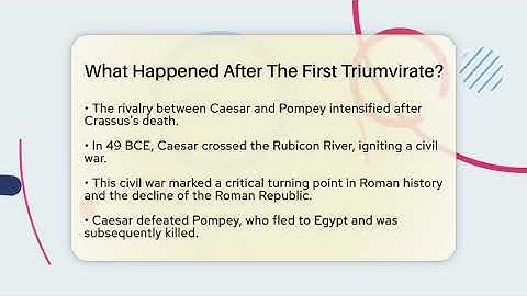 What Happened After The First Triumvirate? - Europe Through the Ages