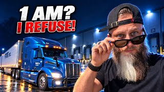 1 AM DELIVERY! NO FREAKING WAY!! Walmart  DC In Auburn IN and Olney IL   OTR Solo Driver Vlog 101!