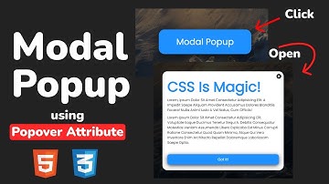 Модальное окно используя атрибут popover CSS | How create modal window using popover attribute CSS