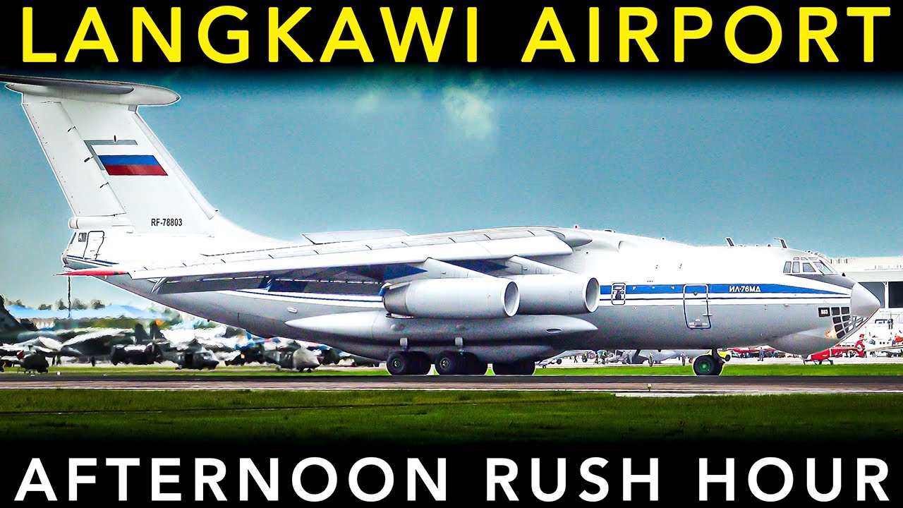 Plane Spotting at LANGKAWI AIRPORT🇲🇾  - RARE aircraft LANDING & TAKEOFF | Afternoon RUSH HOUR
