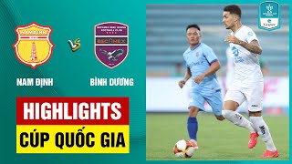 Highlights: Nam Định - Bình Dương | Giằng co kịch tính ở Thiên Trường, luân lưu phân thắng bại