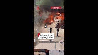 Factory fire at Greenacre in Sydney's west