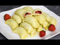 ПЫШНЫЕ ВАРЕНИКИ С КЛУБНИКОЙ НА ПАРУ  🍓🥟  Бабушкин рецепт на КЕФИРЕ  Идеальное и Вкуснейшее тесто