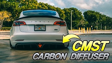 INSTALLING the CMST CARBON DIFFUSER ON MY TESLA MODEL 3