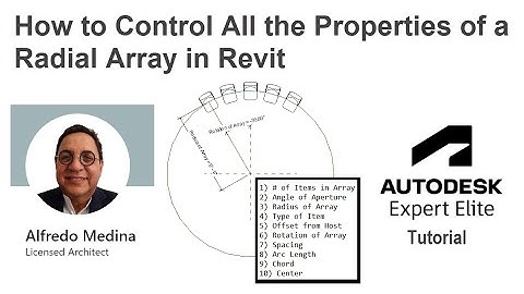 How to Control All the Properties of a Radial Array in Revit