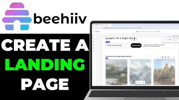 How to Create a Landing Page on Beehiiv 2025 (Detailed Guide)