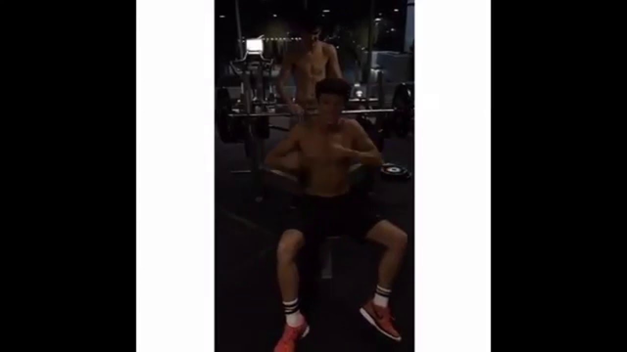 Cameron Dallas At The Gym