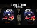 Screen printing a band tshirt 7 color print