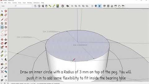 3D Design your own Fidget Spinner using Sketchup (Part 2: Caps)