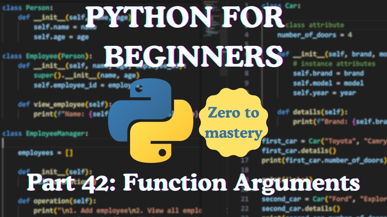 Python для начинающих — Часть 42: Аргументы функций