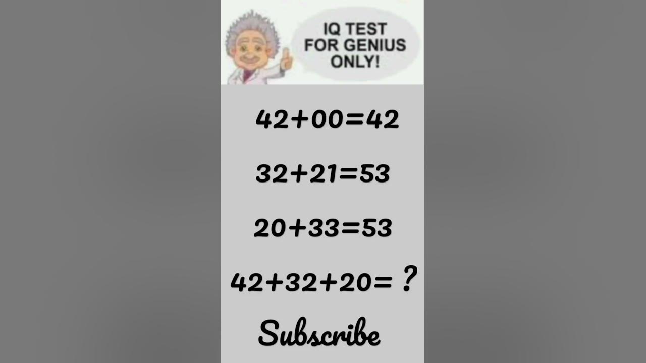 New IQ Test shorts YouTube