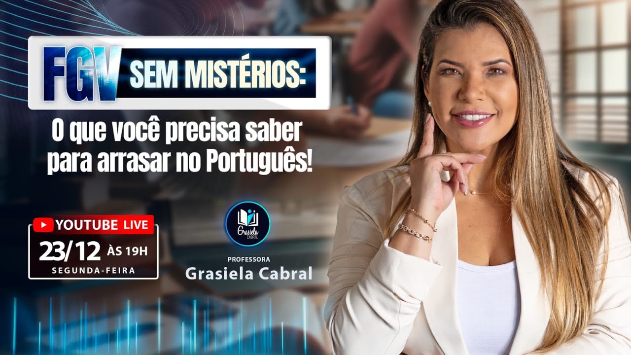 LIVE #278 - FGV sem mistérios: O que você precisa saber para arrasar no Português!