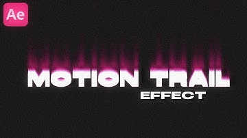 Create a motion trail effect with no plugins - AFTER EFFECTS
