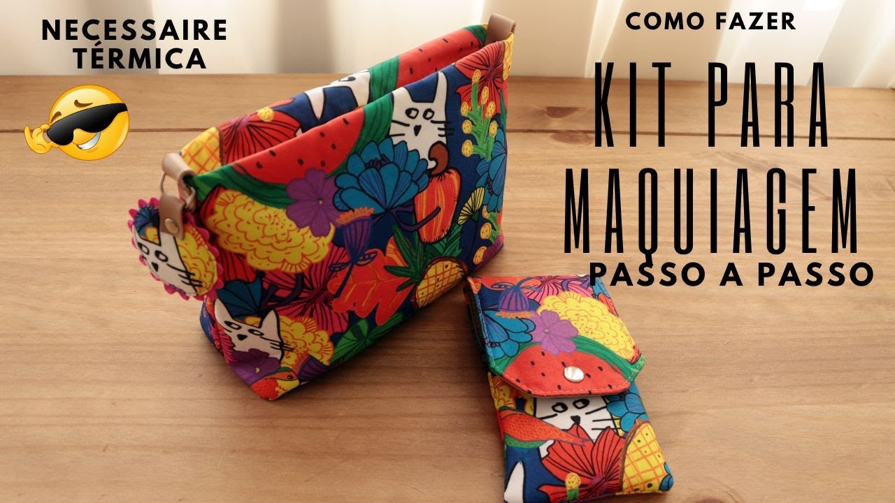 Kit para Maquiagem | Necessaire térmica e Porta Pincéis