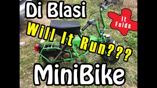 Will the Di Blasi Minibike run?