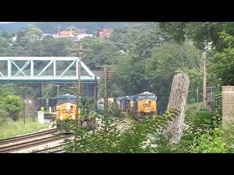 Csx Meet At Demmler Yard Csx Q352 And U306 Youtube