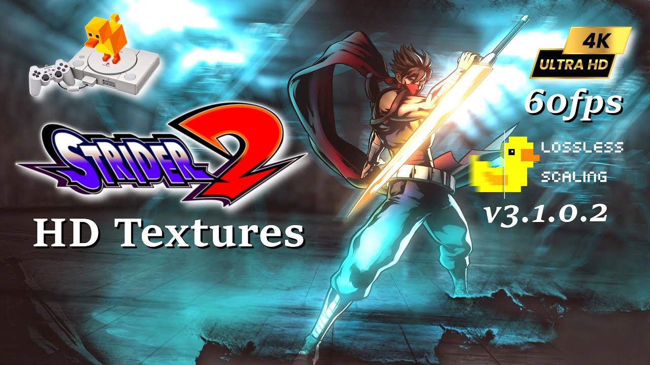 Strider 2 ~DuckStation HD Textures 4K l LSFG v3.1.0.2 Adaptive 60 FPS ...