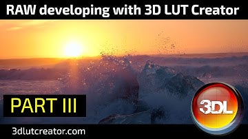 How to develop RAW files in 3D LUT Creator, Part 3