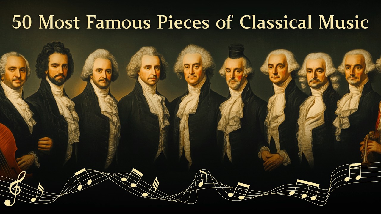 50 самых известных произведений классической музыки ✨ Моцарт, Бетховен, Вивальди, Бах, Паганини