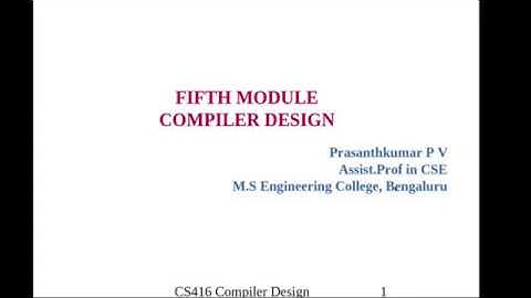 22. Intermediate Code Generation - Introduction, Different Intermediate Code Representations