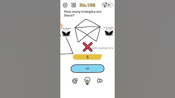 #133 - Brain out level 133 - How many triangles are there?