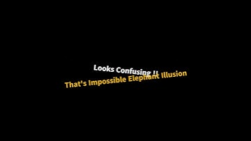 How Many Legs Does This Elephant Have? #opticalillussion