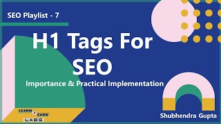 H1 Tag SEO | How to Create the Perfect H1 Tag for SEO | SEO in 2021