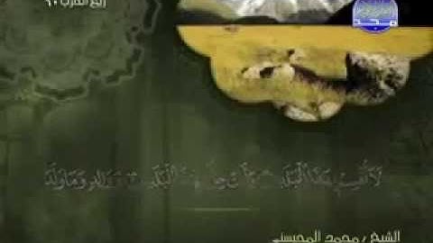 سورة البلد كاملة الشيخ القارئ محمد المحيسني