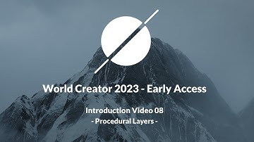 World Creator 2023 Early Access Preview - Tutorial 08: Procedural Layers