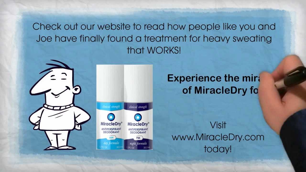 MiracleDry Antiperspirant Stops Excessive Sweating YouTube