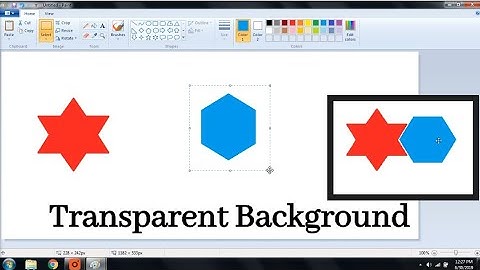 Transparent Background Selection in MSPaint | Remove Background with ms paint | Microsoft Paint Tips