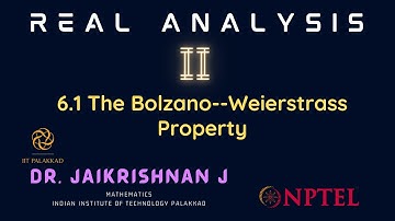 6.1 The Bolzano--Weierstrass Property