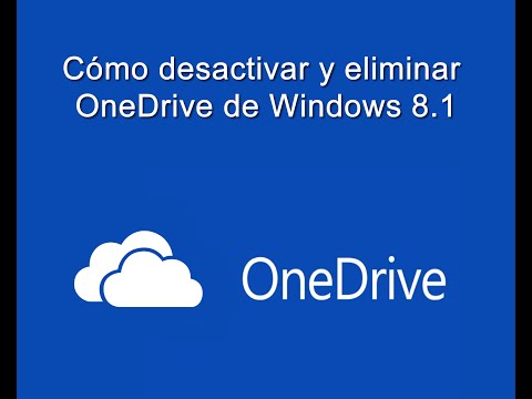 Como desactivar y eliminar OneDrive de Windows 8.1