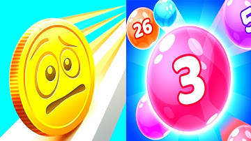 Coin Rush 🆚 Marble Run - Max Level Gameplay iOS,Android Walkthrough Video Update Game Mobile