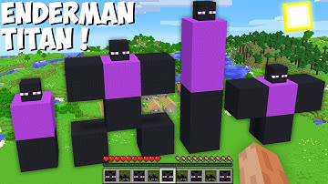 What is THE BEST WAY TO SPAWN A SUPER GIANT ENDERMAN TITAN in Minecraft ? NEW ENDERMAN !