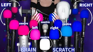 ASMR Mic Scratching - Brain Scratching with 20 MICS 🎤 & XXL ULTRA LONG NAILS 💙 No Talking for Sleep