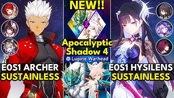 NEW Apocalyptic Shadow Floor 4 3 Stars | E0S1 Archer & E0S1 Hysilens | Honkai: Star Rail 3.5