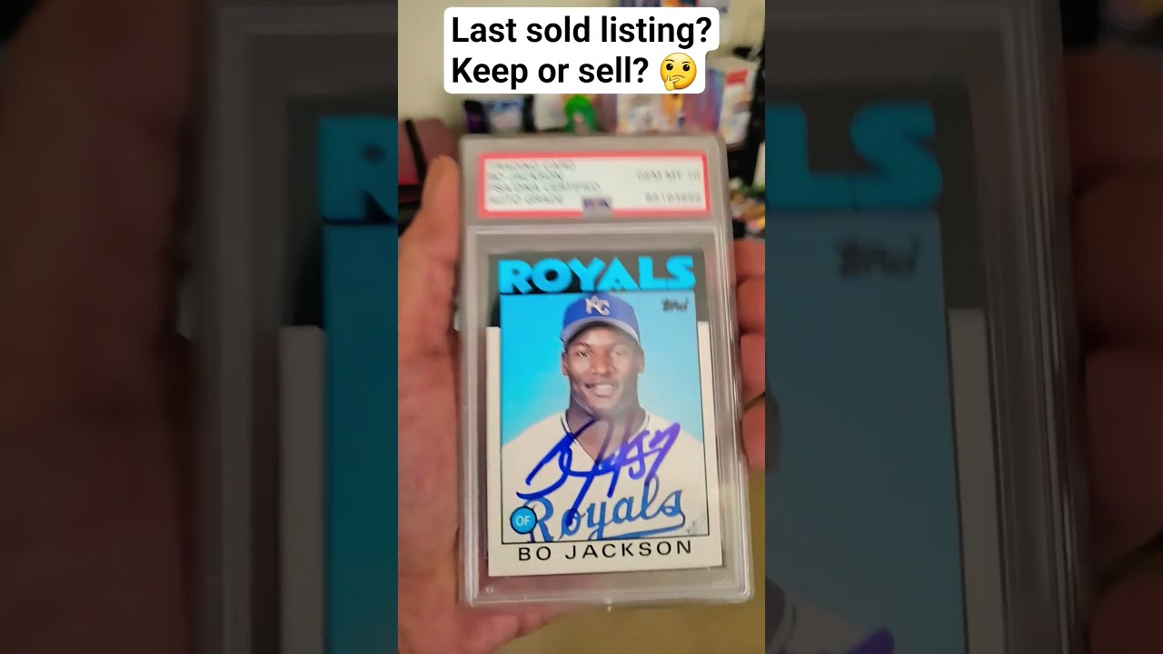 Bo Jackson 1986 50T Gem MT 10 Baseball Auto Mlb Shorts Trending Viralvideo Tcg Kansas