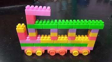 Satisfying diy Train / ASMR Building Blocks