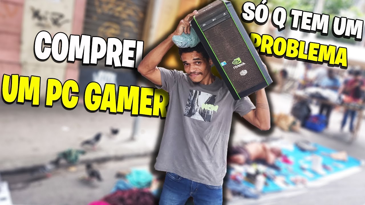 GEOVANE COMPROU O PRIMEIRO PC GAMER NA FEIRA DO ROLO NUM VALOR FANTÁSTICO SERÁ QUE VAI FUNCIONAR ?