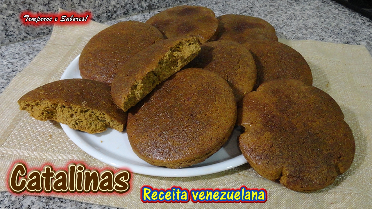BOLACHAS CATALINAS de Açúcar Mascavado receita Venezuelana