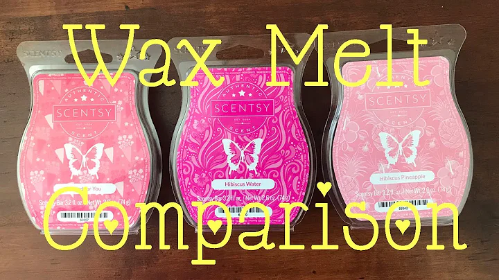 Scentsy Wax Melt Comparison - Hibiscus Water, Picked for You, and Hibiscus Pineapple