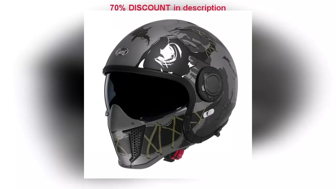 A must-have product! CYRIL Motorcycle Helmet Full Face Open Face Helmets 3/4 Men Women Modular Dua