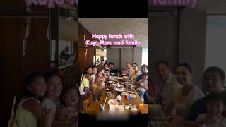 Happy lunch with Kuya Maru Sotto and family