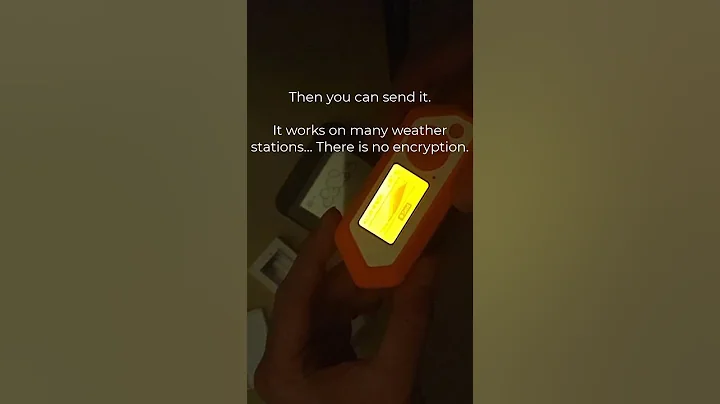 🔶 Flipper Zero fakes wireless Weather Station Signal #shorts