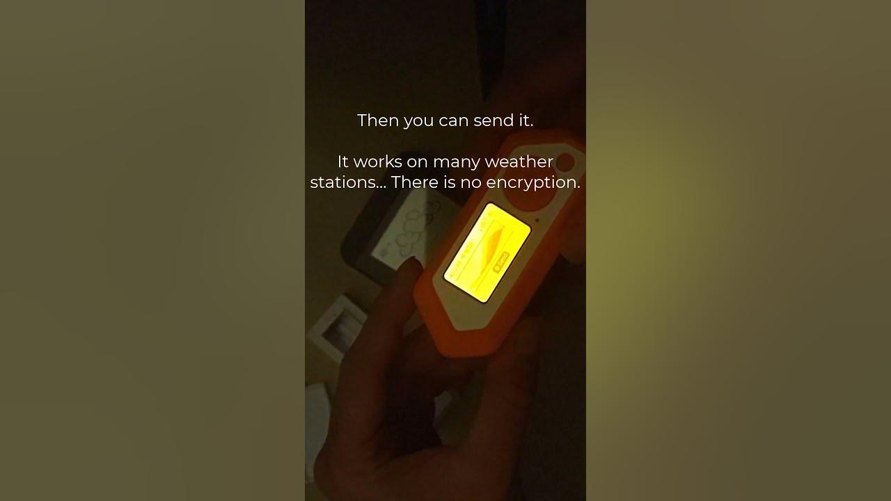 🔶 Flipper Zero fakes wireless Weather Station Signal shorts YouTube