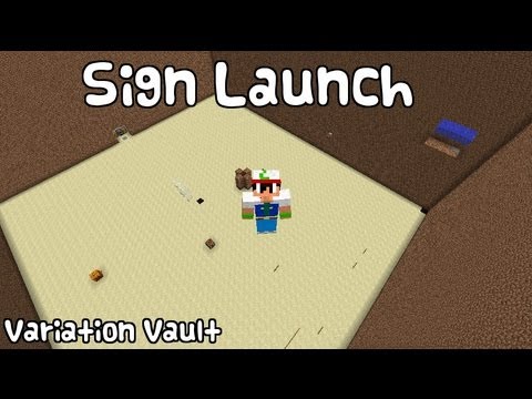 Minecraft Bukkit Plugin - Launch Sign - Launch Into The Air!