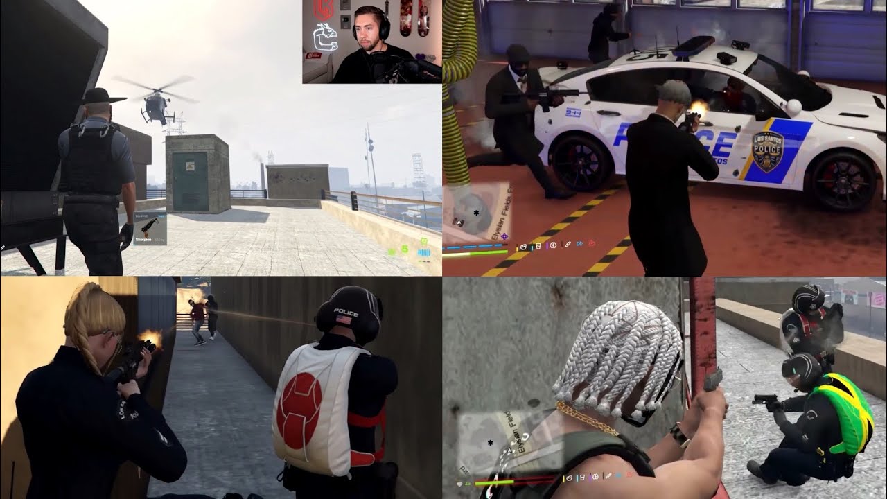 CG get into EPIC Shootout with 40+ Cops after Cop 13a’s (All POVs) | Prodigy RP 2.0