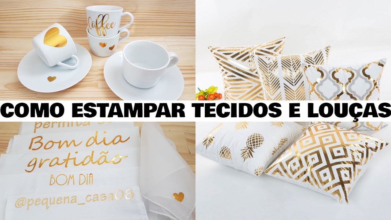 APRENDA A FAZER O FEITO METALIZADO NA PORCELANA E NO TECIDO | Viviane Magalhães