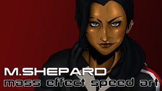 Mass Effect Speed Art: Commander M. Shepard